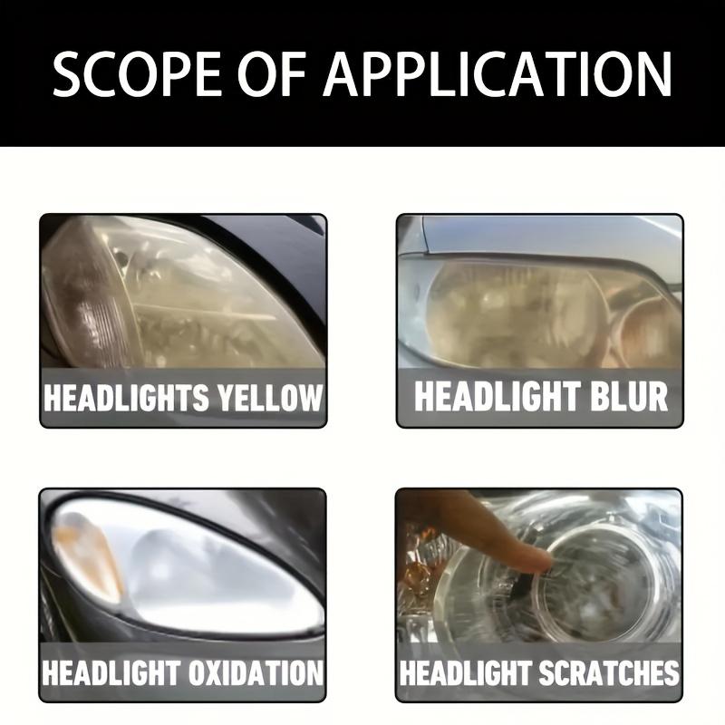 Car Headlight Restoration Polishing Kits Remover Repair Cleaning Headlamp Scratch Paste Remove Oxidation Headlight Polish Liquid