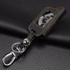 Jingyuqin 4 Buttons Leather Key Cover Case X5 For Russian Version Vehicle Security Two Way Car Alarm System TOMAHAWK X5 Keychain