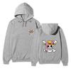 Anime One Piece Straw Hat Pirates Cherry Blossom Hoodie, Front Back Double Sided Print Pullover Sweatshirt for Men Women