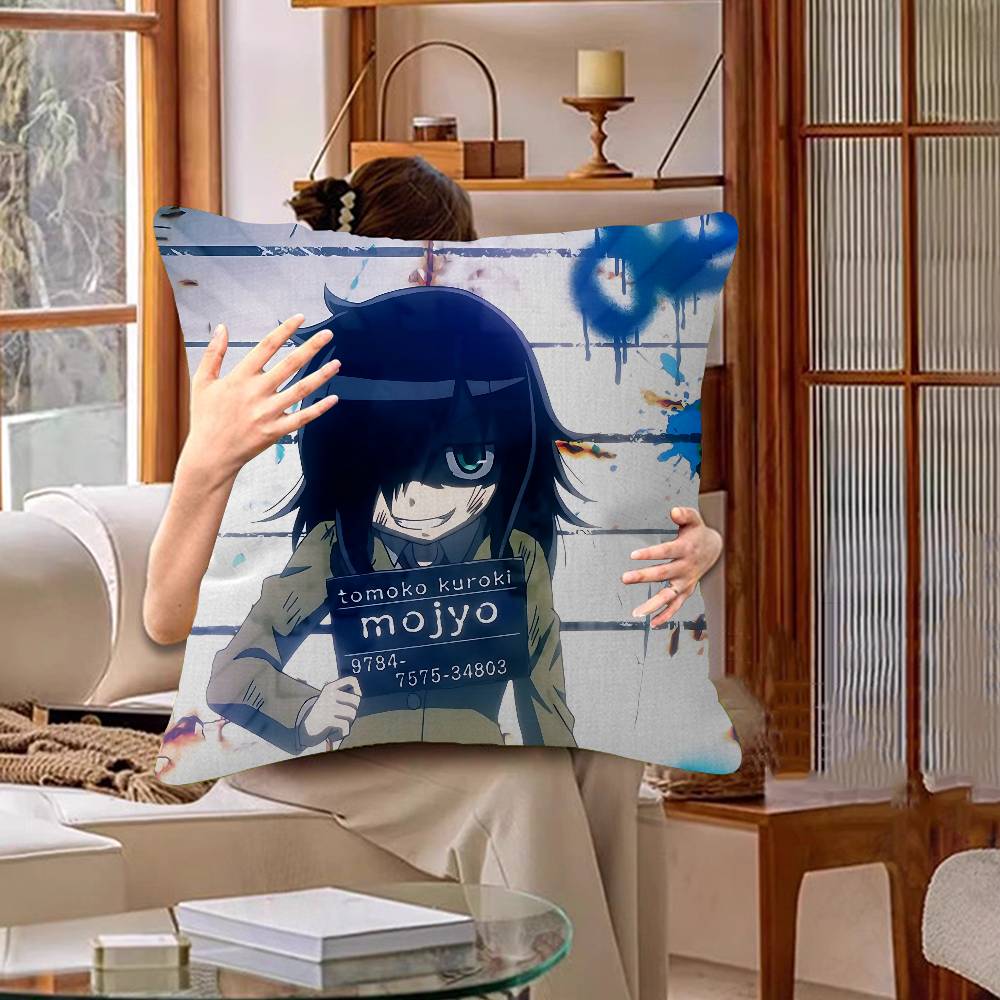 Watamotes KKurokis TTomokos Cushion Cover Pillowcase Upholstery Sofa Throw Pillow Home Decor Pillowcas