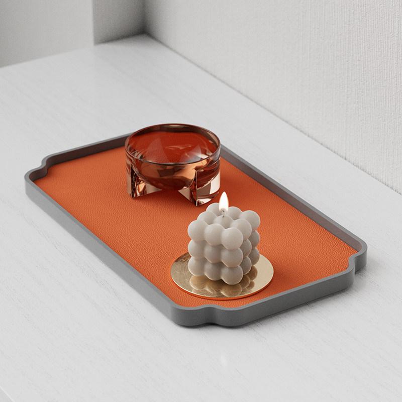 Stone Tray Luxury Rectangular Cement Storage Trays Removable Perfume Tray Multifunction Organizers Trays Modern Decoration