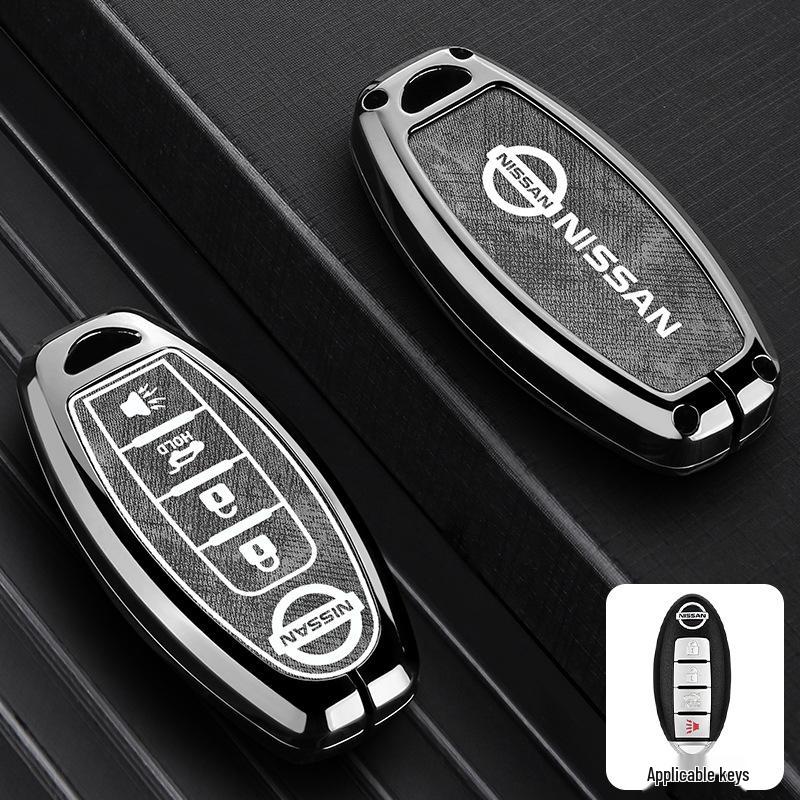 Nissan Key Case: Metal Cover for Sylphy, Terra, Tiida, Qashqai, Murano, Kicks