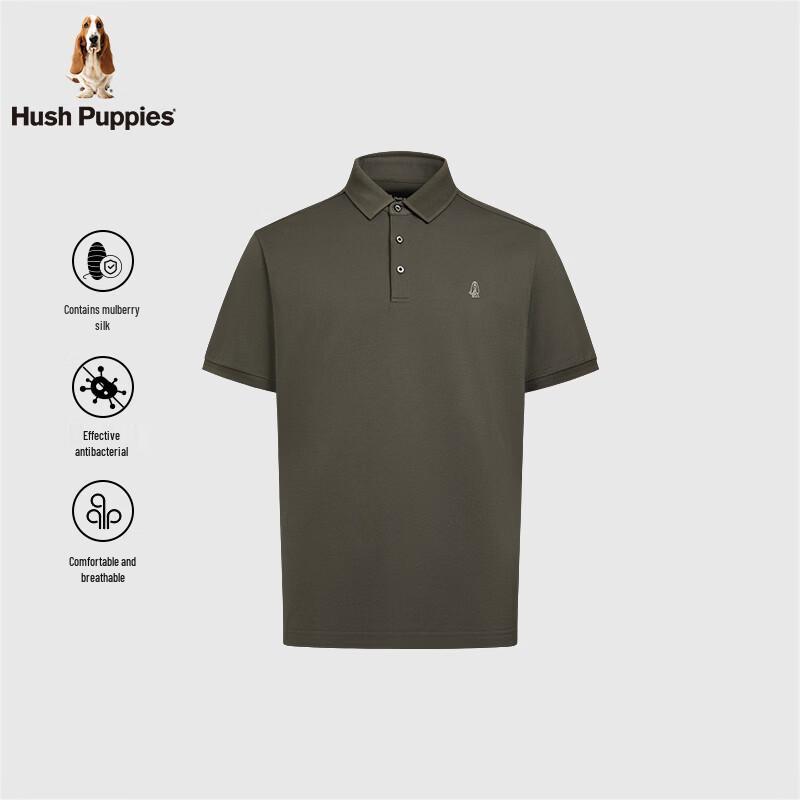 Hush Puppies Men's Lightweight Silk Blend Polo Shirt