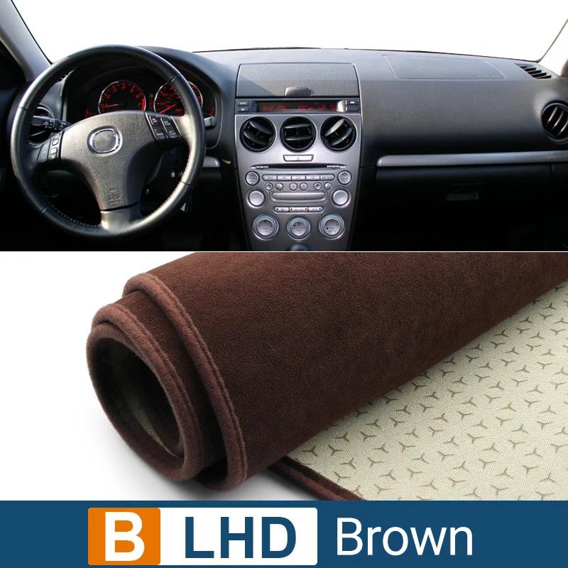 Car Dashboard Cover Avoid Light Pad Sun Shade Case Anti-UV Carpets Non-Slip Mats For Mazda 6 GG 2002 2003 2004 2005 2006 2007