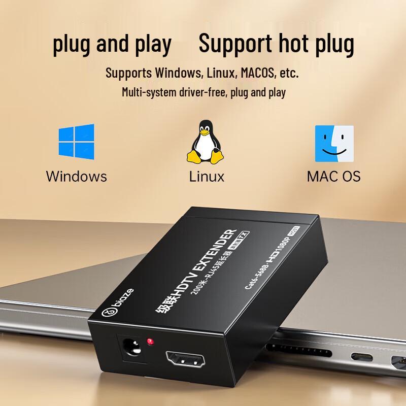 BIAZE HDMI Extender 200m Over RJ45 (Receiver)