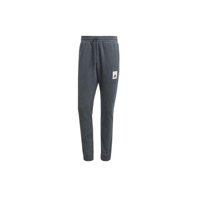 Solid Color Logo Patch Joggers Men Bottoms Dark-Grey IL8302