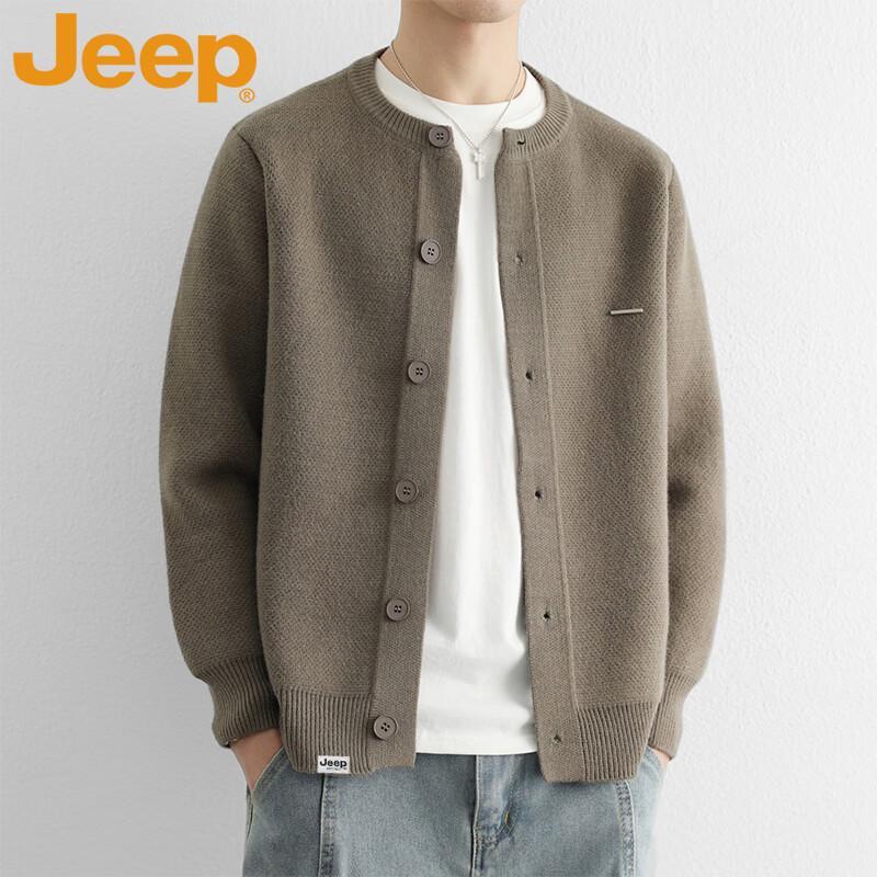 JEEP Men's Casual Knit Cardigan Sweater