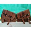 Leather Motorcycle Bags 3 Pouch Side Three Panniers ( 2 Saddel Bag+1 Tool Bag)