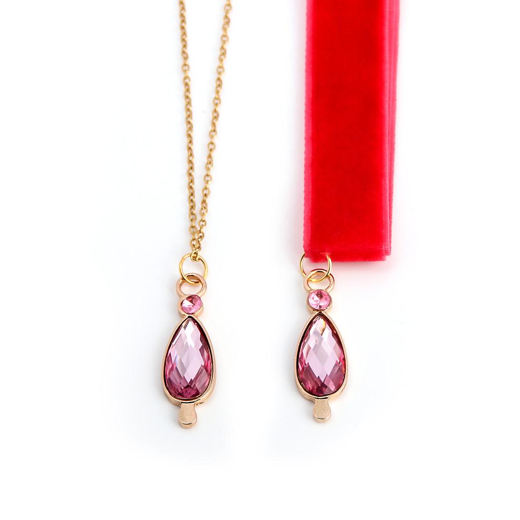 Puella Magi Madoka Magica Anime Jewelry Alloy Locking Chain With Cartoon Style For Cosplayers