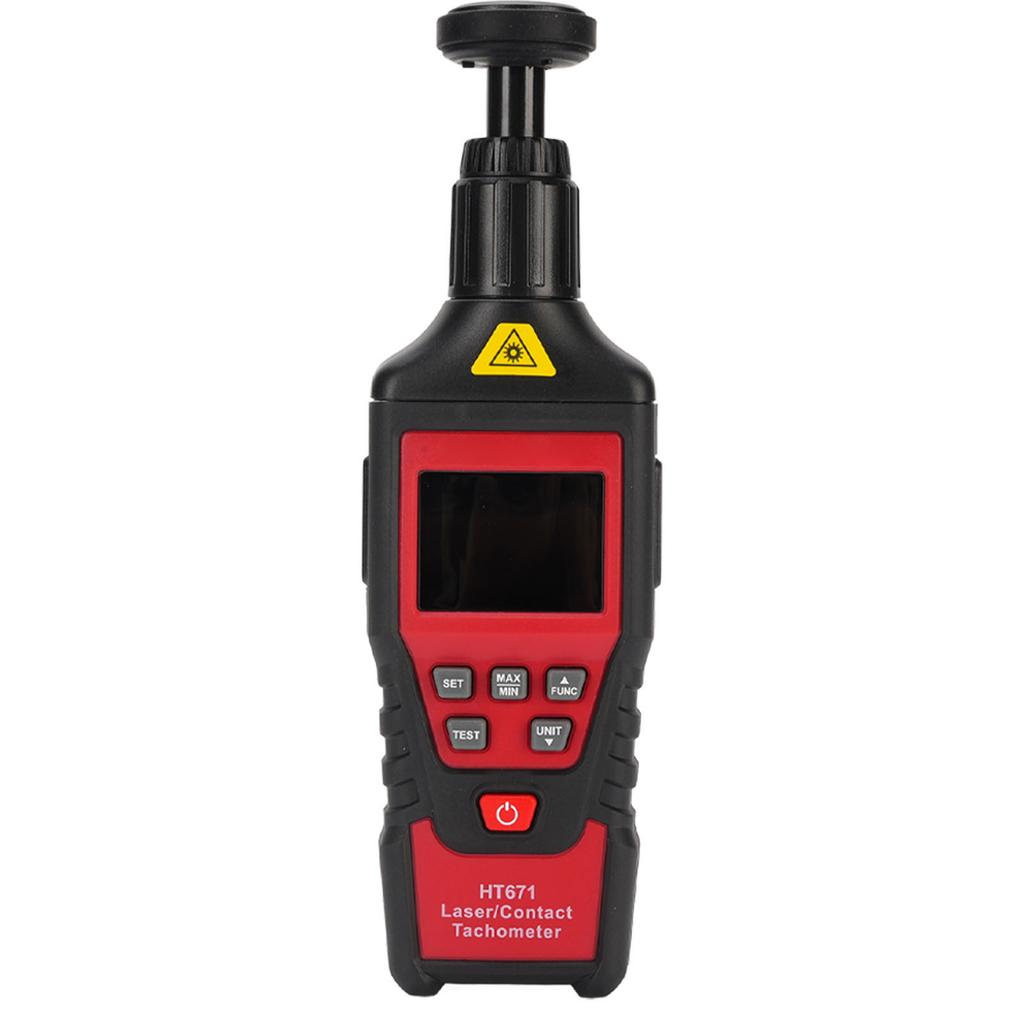 Digital RPM Tachometer High Accuracy Portable Contacting Type Tach Speed RPM Meter for Auto Motor