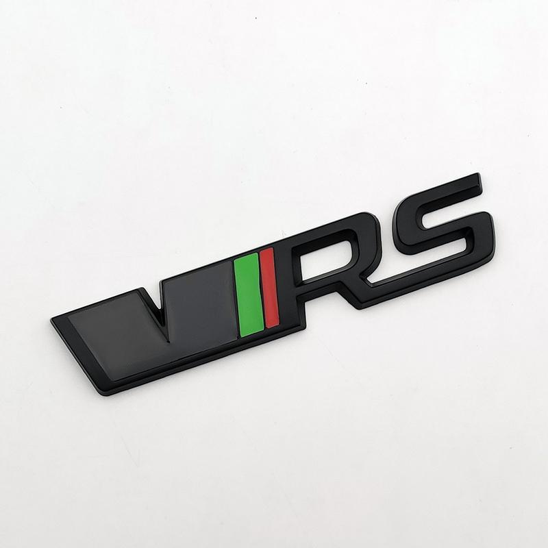 3D Metal Logo VRS Emblem Letters CarTrunk Badge Decal For Skoda Fabia Kodiaq MK2 MK3 A7 A5 2 3 Octavia VRS Stikcer Accessories