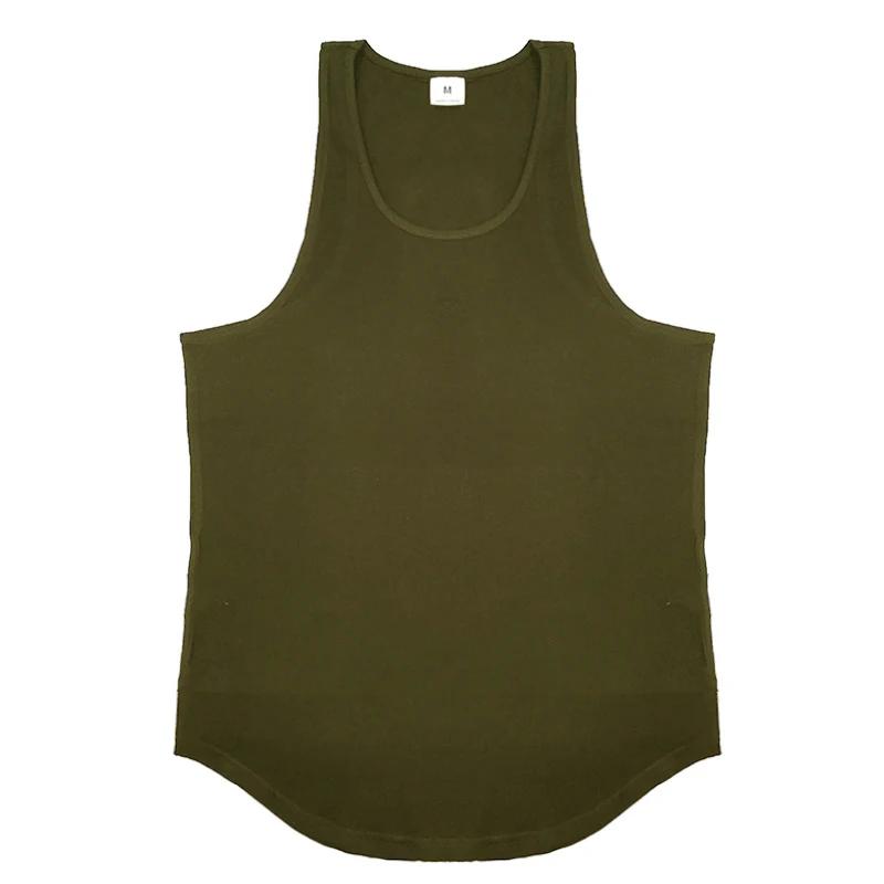 Muscleguys Summer Mens Running Vests Cotton Gym Sleeveless Shirt Fitness Tank Top Bodybuilding Stringer Clothing Workout Muscle Tanktop