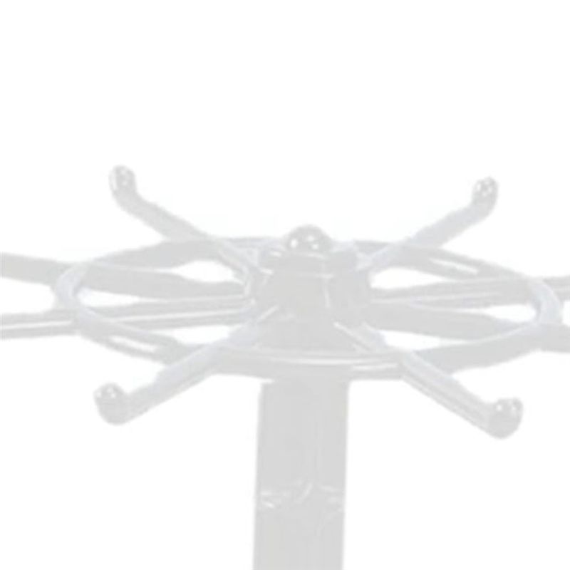 Countertop Acrylic Rotating Keychain Rack Adjustable 2 Tire Spinner Display Holder Trinkets Jewelry Organizer Stand