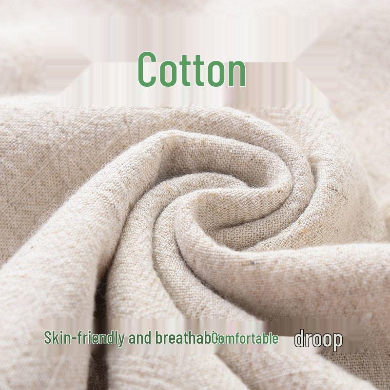 Men's Bamboo Cotton & Linen Retro Tang Suit Shirt for Spring/Summer - Long-Sleeved Kung Fu Tai Chi Tea Service