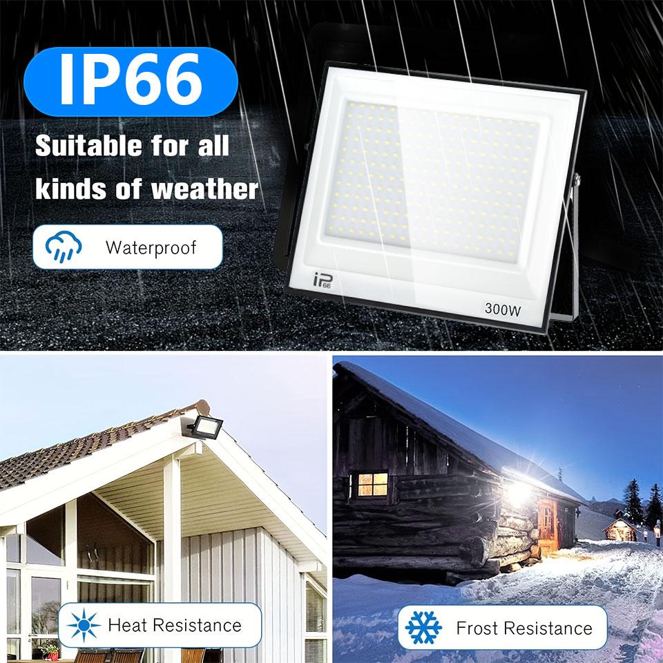 LED Floodlight IP66 Waterproof AC220V 110V Outdoor Spotlight 20W 30W 50W 70W 100W 150W 200W 300W Outdoor Lighting Spotlight