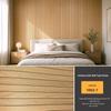 Self-Adhesive Wood Grain Embossed Wall Panel - Waterproof & Moisture-proof Decoration for Living Room.