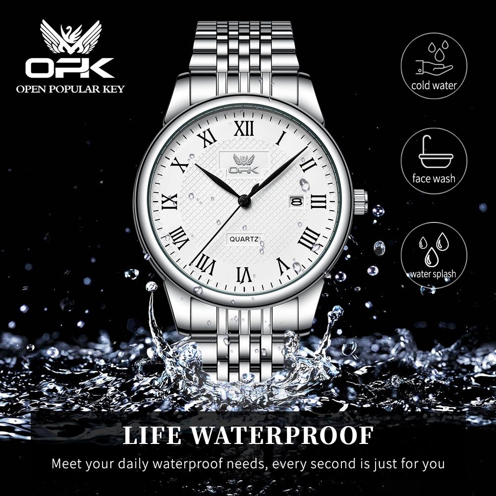 OPK brand watch Roman numeral waterproof men's watch men's 6007