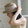 Casual Flat Top  Formal Hat Sweet Beach Hat Fashion Art Straw Hat  Women