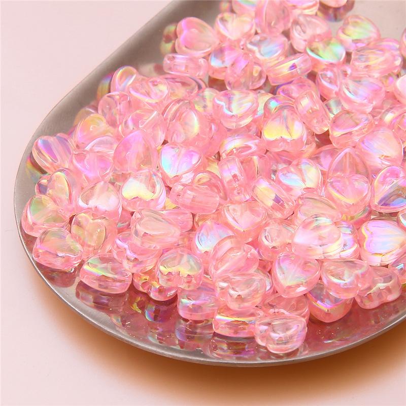 Handmade Beads Acrylic Color-plated Beads Handmade DIY Beaded Earrings Bracelet Cell Phone Chain Accessories Materials Loose Beads Making Accessories