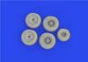 Eduard 1/48 Brassin Westland Sea King Wheels (for Airfix) Plastic Model Kit Parts EDU648930