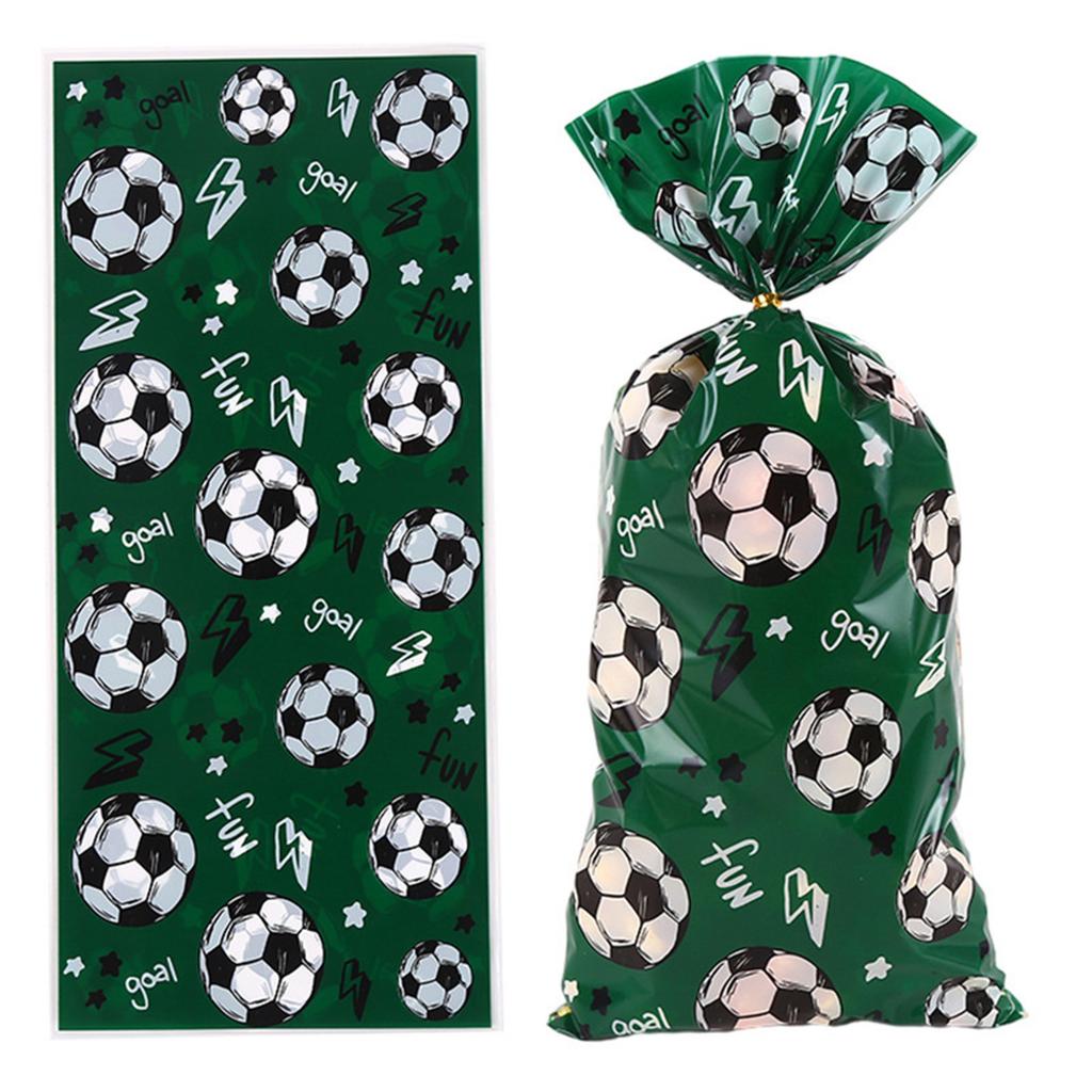 Football Birthday Theme Kraft Paper Candy Bag Transparent Children's Gift Bag
