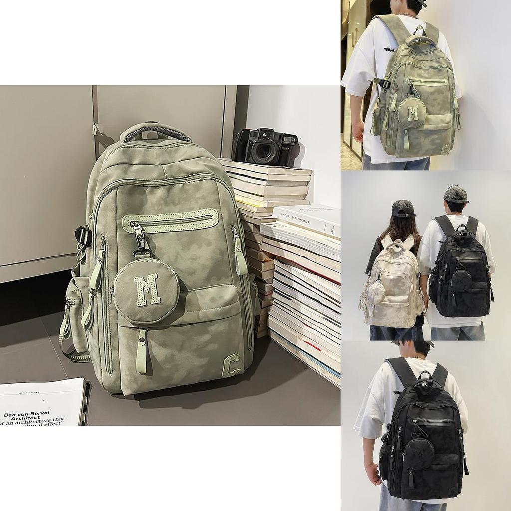Nylon Casual Travel Backpack For Men And Women With Padded Shoulder System For Daily Use
