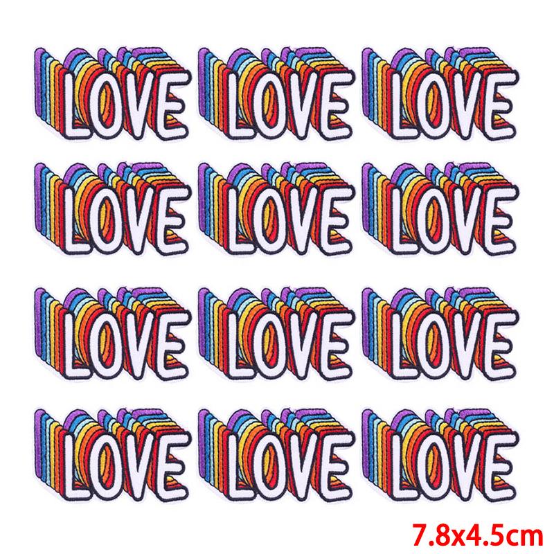10 Pcs/lot Embroidery Patch Iron On Patches For Clothing Patches On Clothes Jackets Decor Applique Sew Supplies