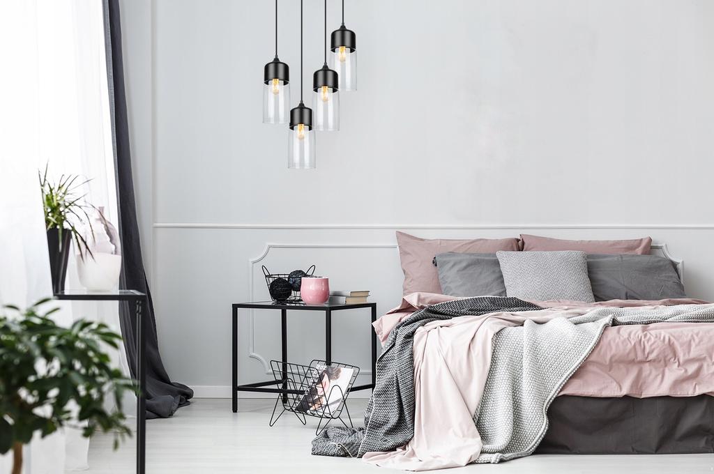 HANGING CEILING LAMP, GLASS PLAFON, LED LAMP