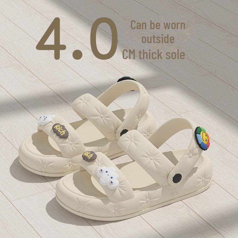 Summer 2023 Cute Non-Slip Cloud Sandals for Women - Double-Strap Trendsetter
