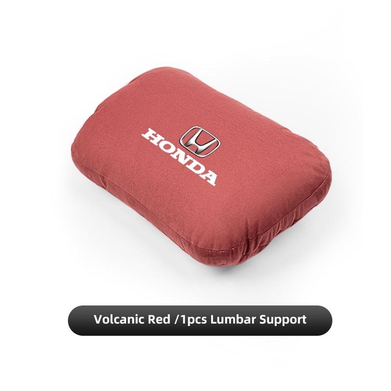 Car Neck Support Pillow Waist Pillow Auto Logo Seat Headrest For Honda Civic Accord Crosstour Spirior Odyssey Avancier UR-V CR-Z