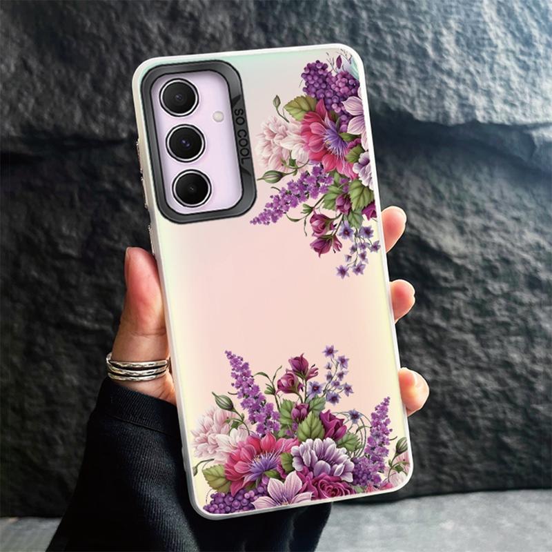 Phone Case For Samsung S24 Ultra S23 Plus S22 S21 S20 FE A55 A54 A53 A35 A34 A32 A25 A24 A15 A14 A13 5G Shockproof Bumper Gradient Aurora Cover