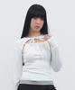 TUOMIO Two Tone Cardi Set [White]