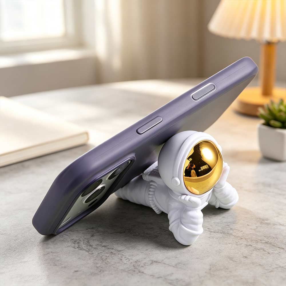 Cartoon Astronaut Bracket Desk Organizer Lazy Bracket Desktop Astronaut Ornaments  Student Dorm