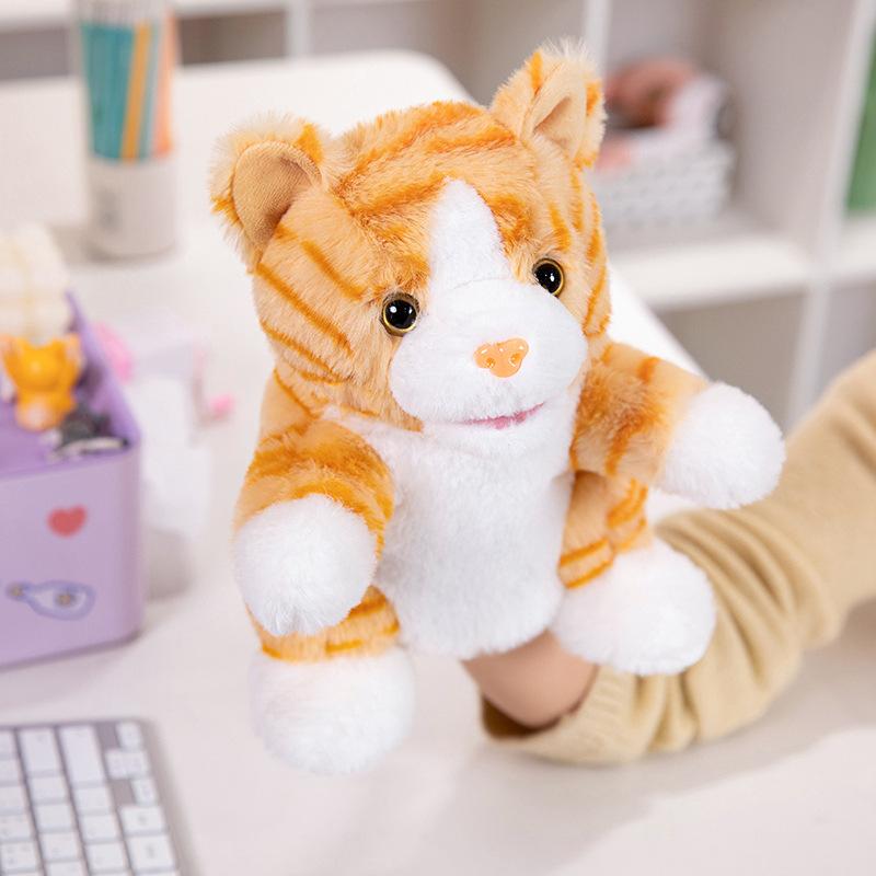 Animal Panda Rabbit Hand Puppet Plush Toy Mouth Active Ventriloquism Parent-child Interaction Storytelling Doll