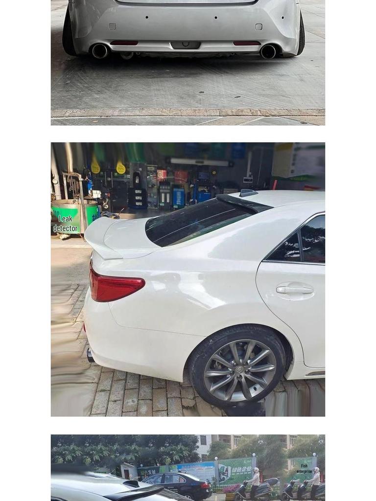 ABS Ducktail Spoiler for Toyota Reiz (2005-2017), tailored fit, no drilling needed.