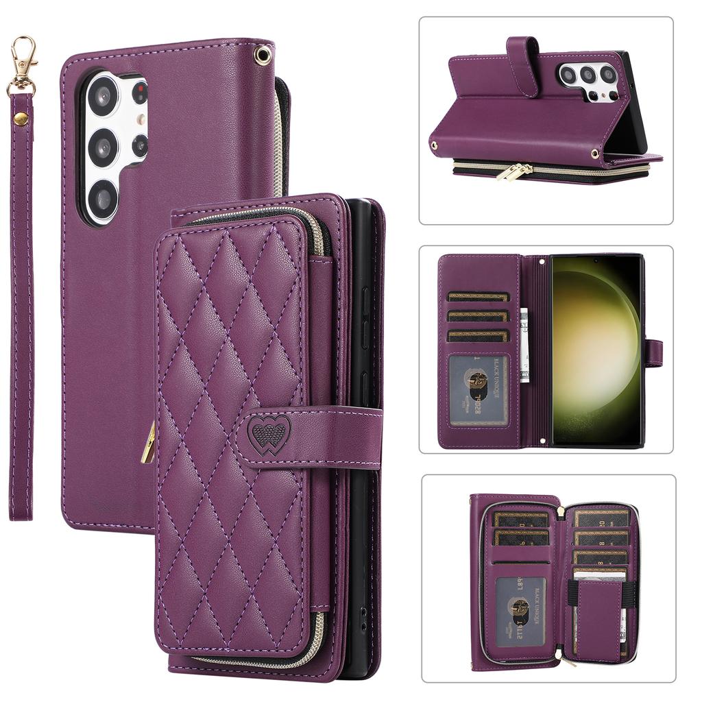 Crossbody Long Lanyard Cards Solt Leather Case For Samsung S26 Ultra S25 Plus S24 S23 S22 A16 A26 A36 A56 A06 A17 A07 Bag Cover