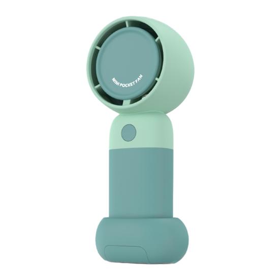 Small Handheld Fan Quiet 3 Speed Adjustable USB Rechargeable Summer Cooling Fan Portable Travel Mini Personal Fan Phone Holder
