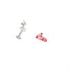Modern Dancing Deer Ballerina Figurine Creative Art Sculpture for Bedroom Office Entrance Tabletop