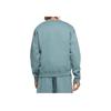 Nike Logo Print Crewneck Long Sleeve Sweatshirt Men Sweatshirt Blue-Green CV0554-387