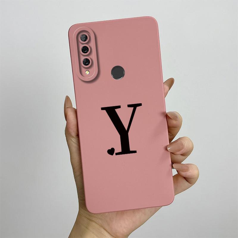 

For Huawei Y9 Prime 2019 Case Huawei P Smart Z Cover Luxury Initial Letters Phone Case STK-L21 STK-L22 LX3 Shockproof Back Cover Huawei P Smart Z