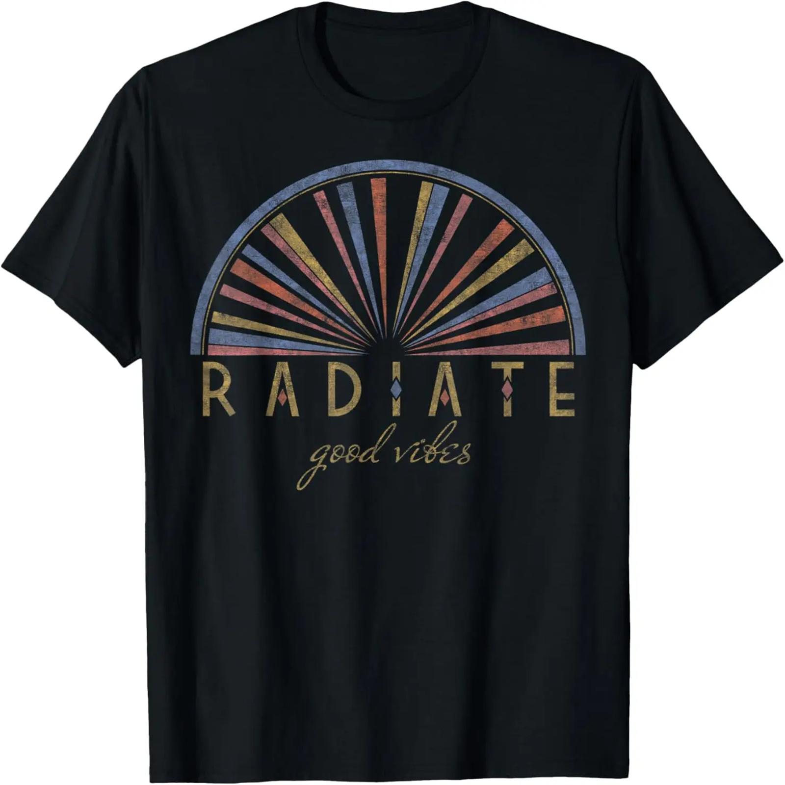 

Radiate Good Vibes Red Blue And Yellow Sunshine T-Shirt XXXXXL різнокольоровий