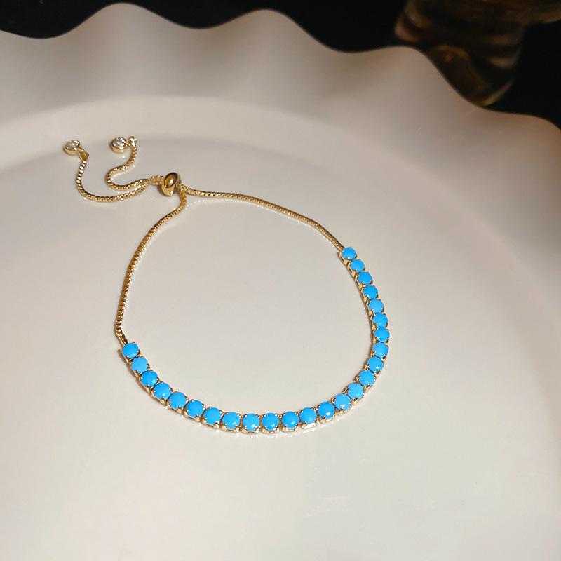 Bracciale Regolabile in Oro Vero Galvanizzato con Zir*****val Diamond, Lusso Leggero, Bracciale alla Moda di Alta Gamma, Gioiello Versatile per il Pendolarismo