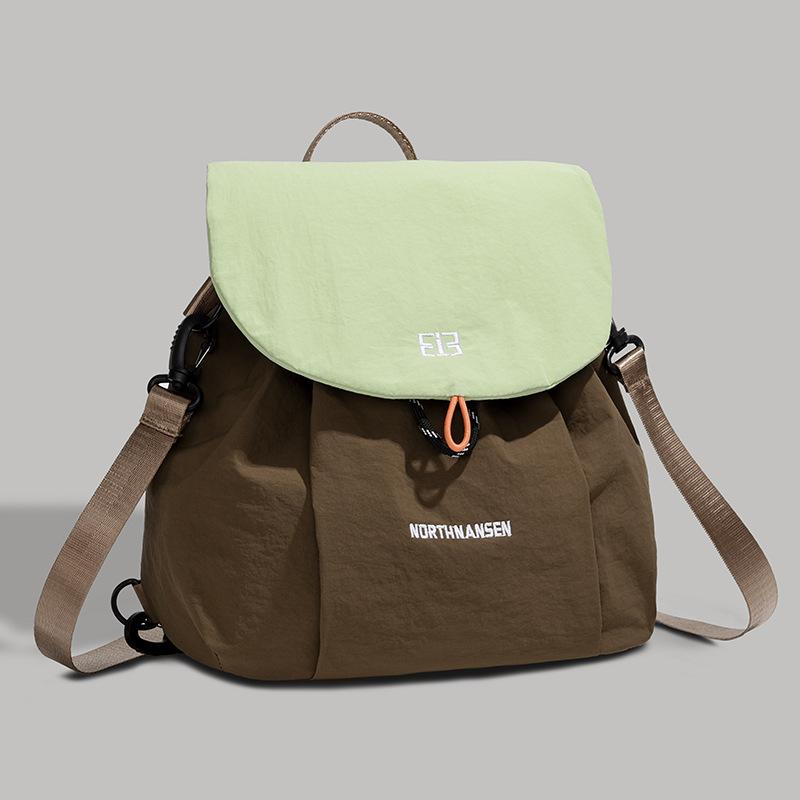 High-value Cute Color Matching Bag Junior High School and High School Students' Schoolbags Outdoor Leisure Travel Multifunctional Shoulder Bag