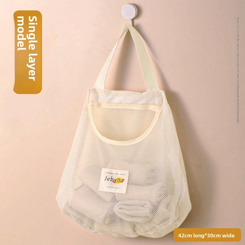 No-Drill Kitchen Trash Bag Storage Hanging Bag Wall-Mounted Multi-Functional Organizer Home Storage Bag