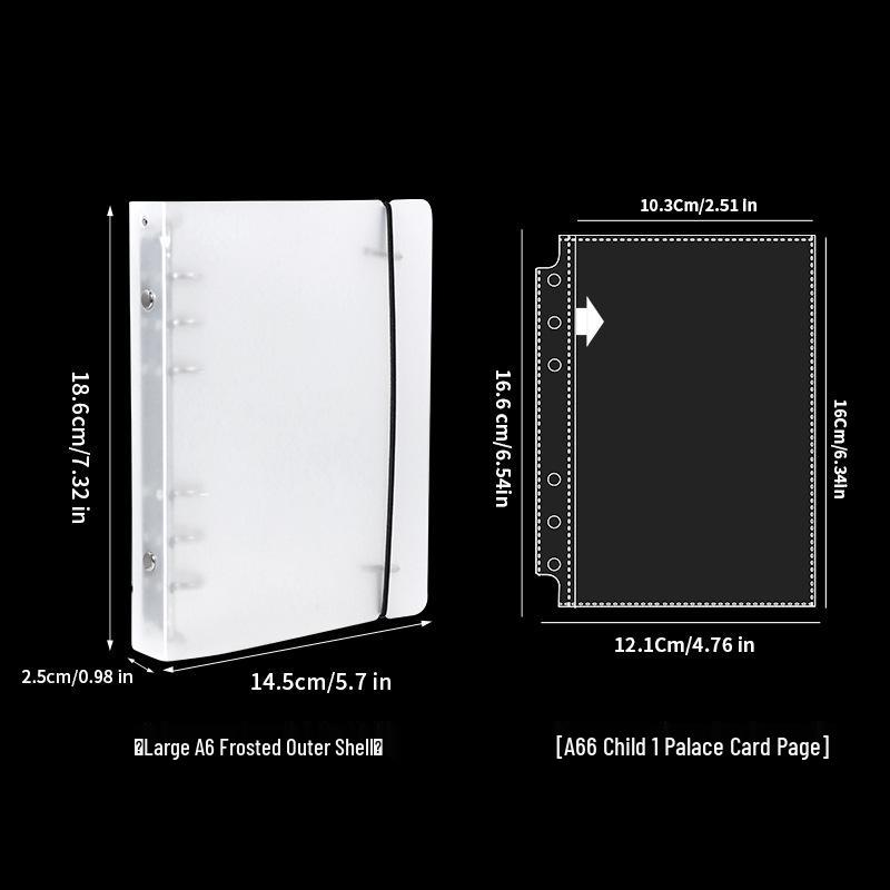 Korean Style A6 Frosted 3-Inch Ring Binder Instax Photo Album