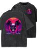 Washed TShirt Cotton Short Sleeve Loose Large Casual Sports Fitness TShirt Unisexs Harajuku Clothing  Women Clothing Goth Tshirt