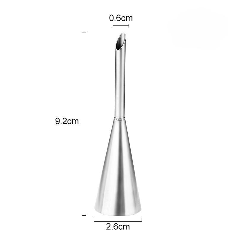 304 Stainless Steel, Piping Nozzle, Pointed Puff Nozzle, Large, Medium, and Small Sizes, Piping, Cream Cake Piping Nozzle, Baking Tool