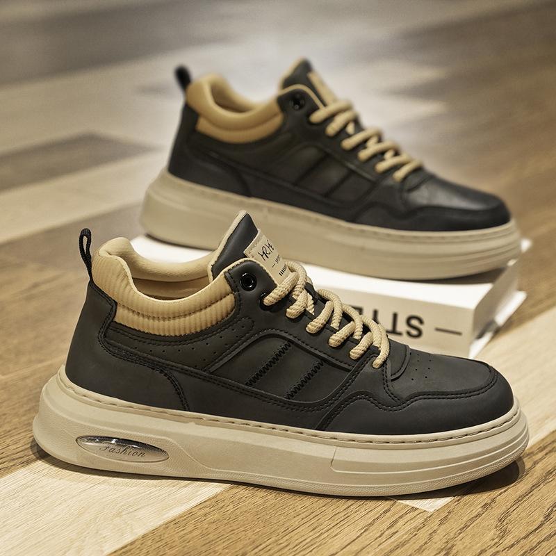 Men'S Shoes Autumn Casual Board Shoes Holly Youth Sports Platform Heightening Work Shoes Trendy Shoes