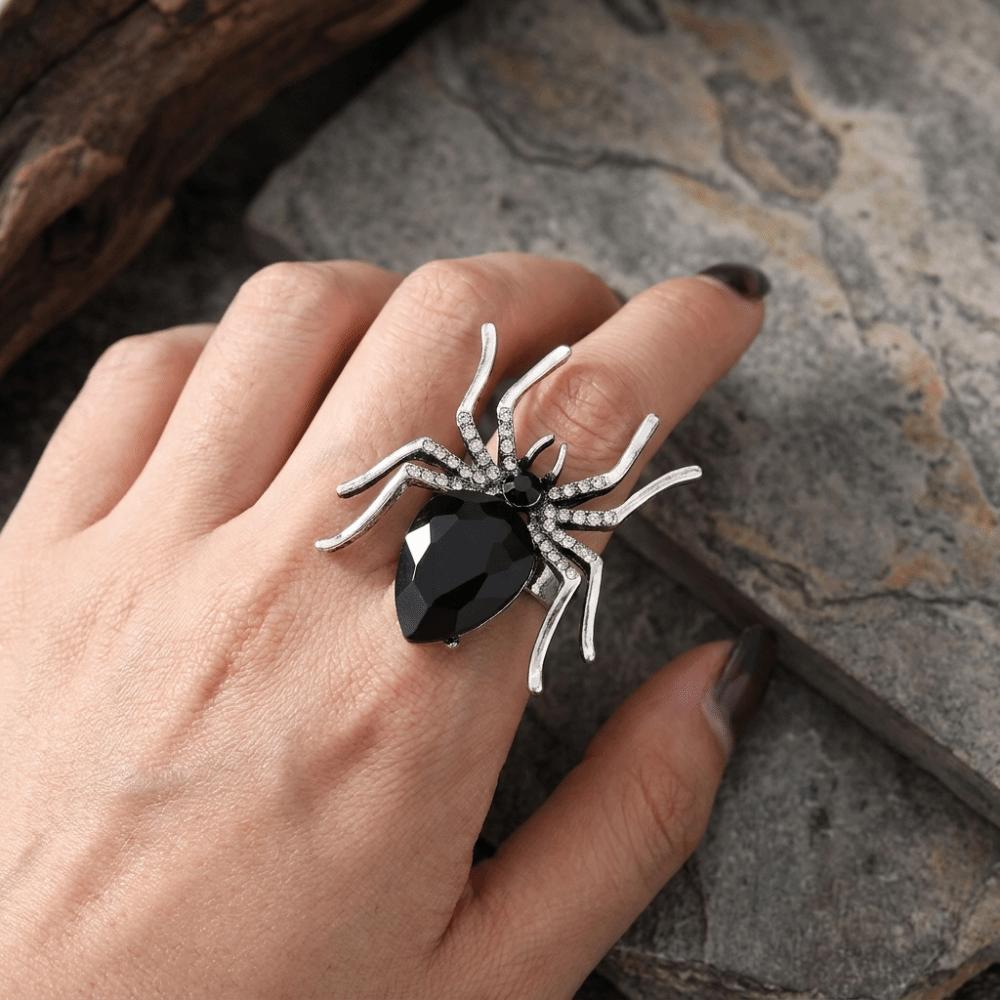 Insects Spider Ring Animal Finger Ring Hip Hop Open Ring  Men