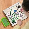 Adesivo de Diamante Moldurado de Desenho Animado Infantil, Conjunto de Materiais Artesanais Fofo para Presentear no Feriado DIY Infantil